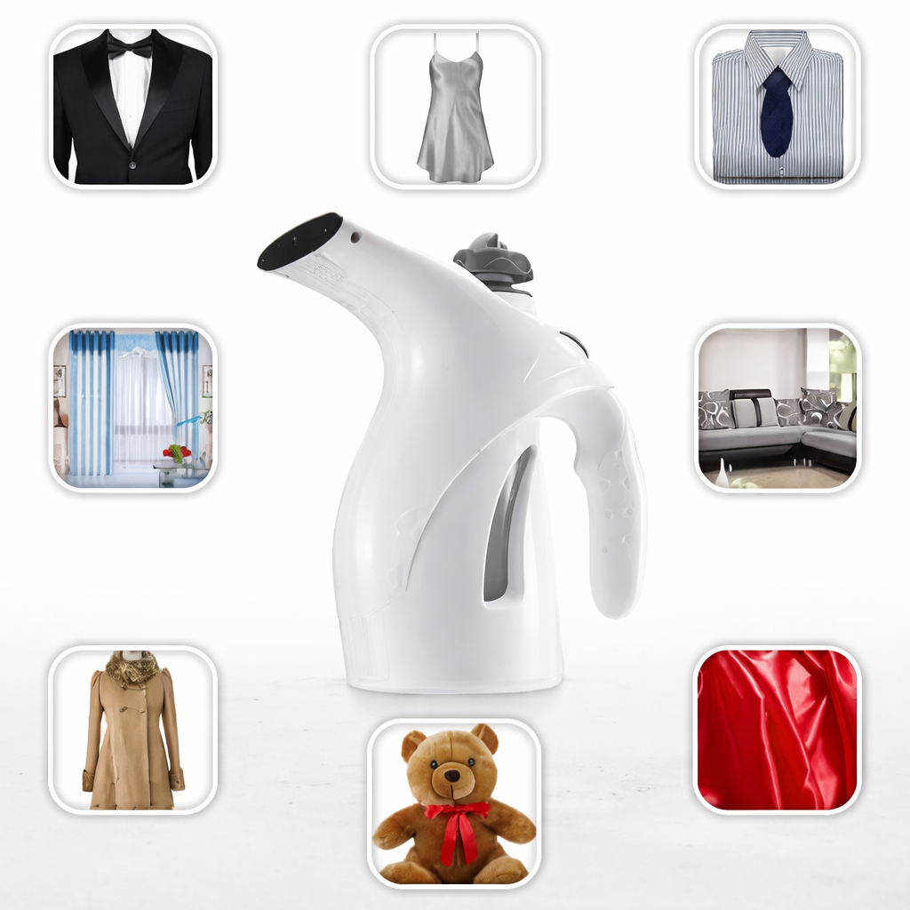 2 in 1 Handheld Garment Steamer For Clothes Portable Fabric Steam Brush, Facial Steamer For Face And Nose Cold And Cough Steam Vaporizer( Multicolour )